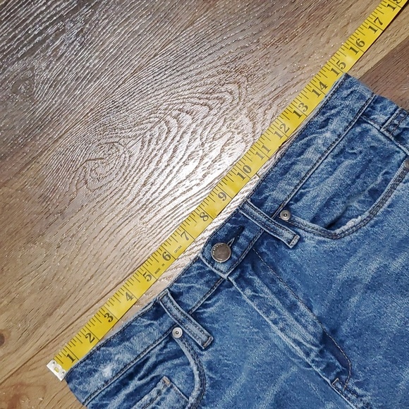 Blank NYC distressed crop high waist jeans raw hem - Picture 6 of 8